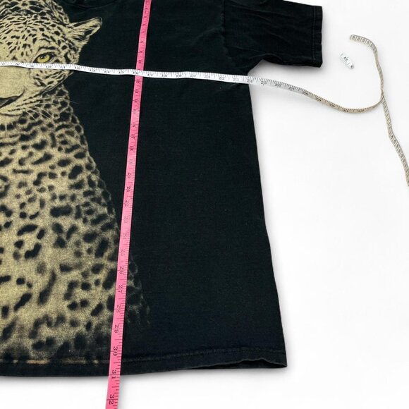 Vintage 90s Leopard Print T‑Shirt | Fruit of the Loom XXL - Picture 4 of 6
